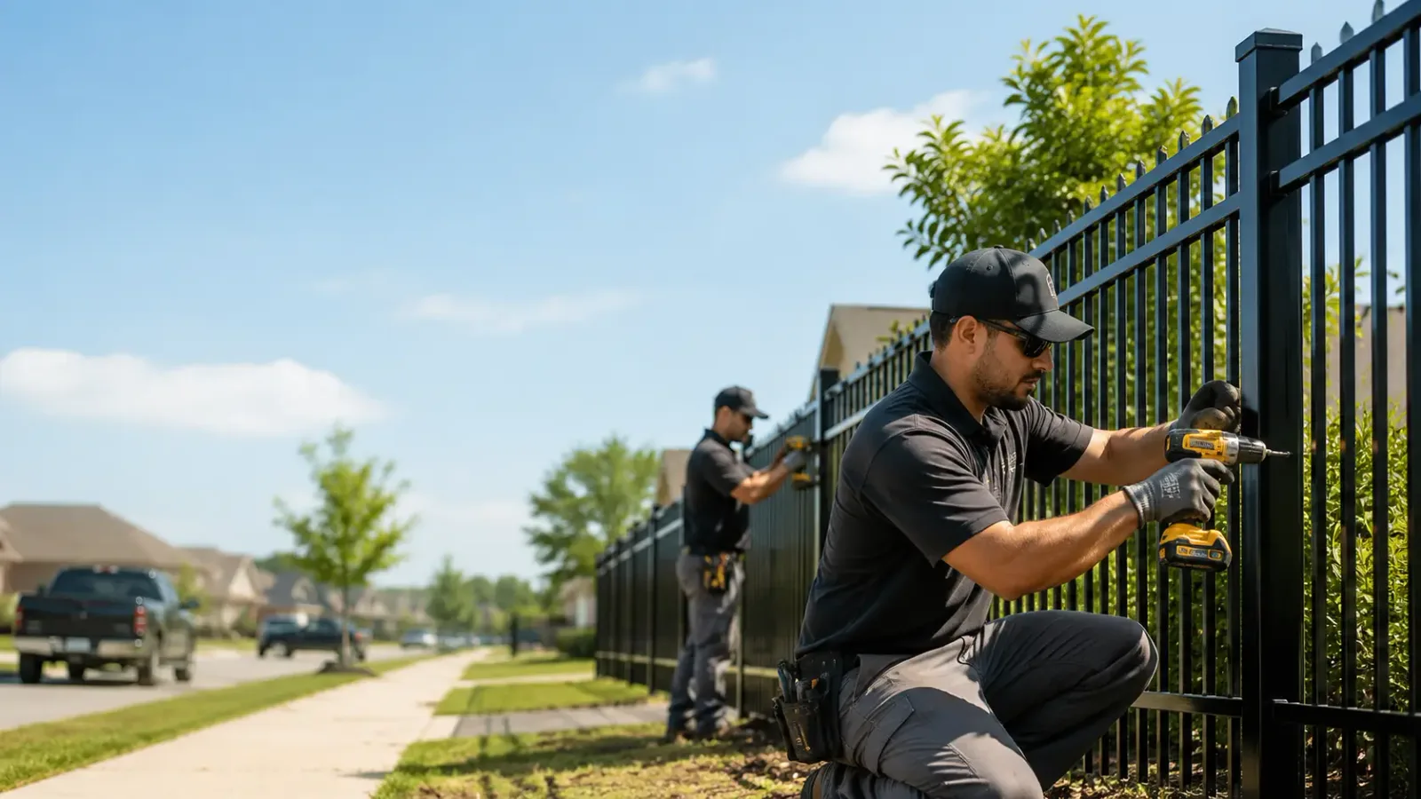 Metal Fence Installation in Rosharon, TX